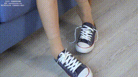 【袜啵啵】1080P-NO.160 小淳-匡威板鞋、黑皮鞋、短肉丝（脚尖加固款）、白丝小腿袜封面图