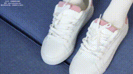 【袜啵啵】1080P-NO.229 稚予-板鞋、皮鞋、两双大腿袜封面图