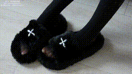 【袜啵啵】1080P-NO.219 稚予-板鞋、拖鞋、厚黑丝、蕾丝黑丝封面图