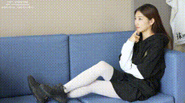 【袜啵啵】1080P-NO.214 小沫-黑色运动鞋、厚白丝封面图