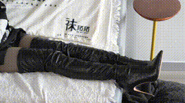 【袜啵啵】1080P-NO.343 甜甜圈-高跟长靴、黑丝打底（脚尖加固款）、肉丝（花絮版）