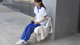 【袜啵啵】1080P-NO.393 糯米-板鞋、白棉袜、裸足、校服（花絮版）封面图