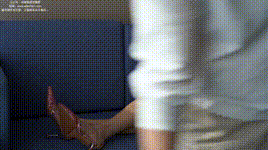 【袜啵啵】1080P-NO.348 小甜豆-两双高跟鞋、厚白丝大腿袜、裸足（花絮版）