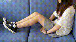 【袜啵啵】1080P-NO.405 小甜豆-匡威板鞋、肉丝（花絮版）封面图