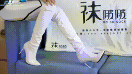 【袜啵啵】1080P-NO.434 奶油-cos服、两双靴子、薄肉丝（脚尖加固款）、薄黑丝（脚尖加固款）花絮版封面图