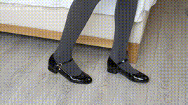 【袜啵啵】1080P-NO.497 奶油 低跟鞋、厚肉丝、厚灰丝封面图