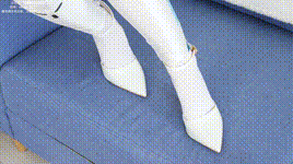 【袜啵啵】1080P-NO.463 甜甜圈 高跟鞋、厚白丝、裸足、连体衣裤里丝（花絮版）封面图