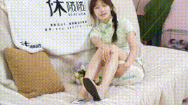 【袜啵啵】1080P-NO.577 香菜-皮鞋、平底鞋、肉色船袜、黑棉袜、旗袍封面图