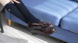 【袜啵啵】1080P-NO.530 稚予-皮鞋、高跟鞋、深蓝色小腿棉袜、油亮白丝油亮肉丝、jk制服（花絮版）封面图